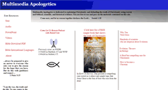 Desktop Screenshot of multimediaapologetics.com